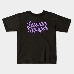 Lesbian Lawyer - Purple Kids T-Shirt